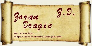 Zoran Dragić vizit kartica